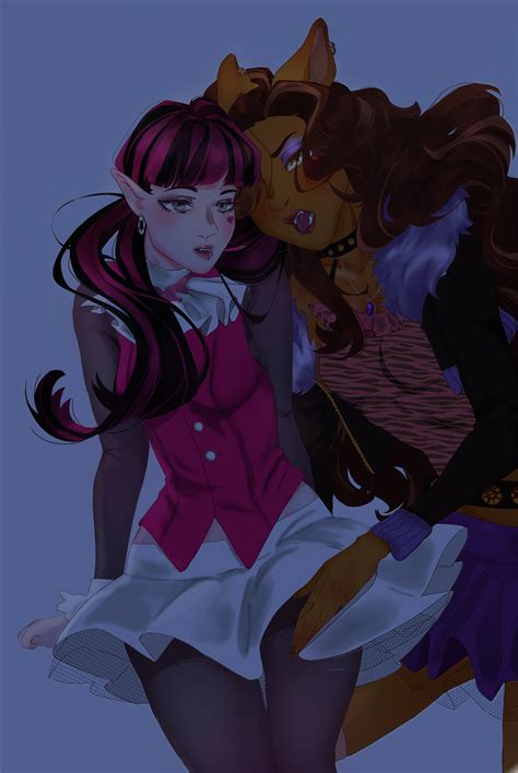 clawdeen toralei|clawdeen wolf x draculaura.